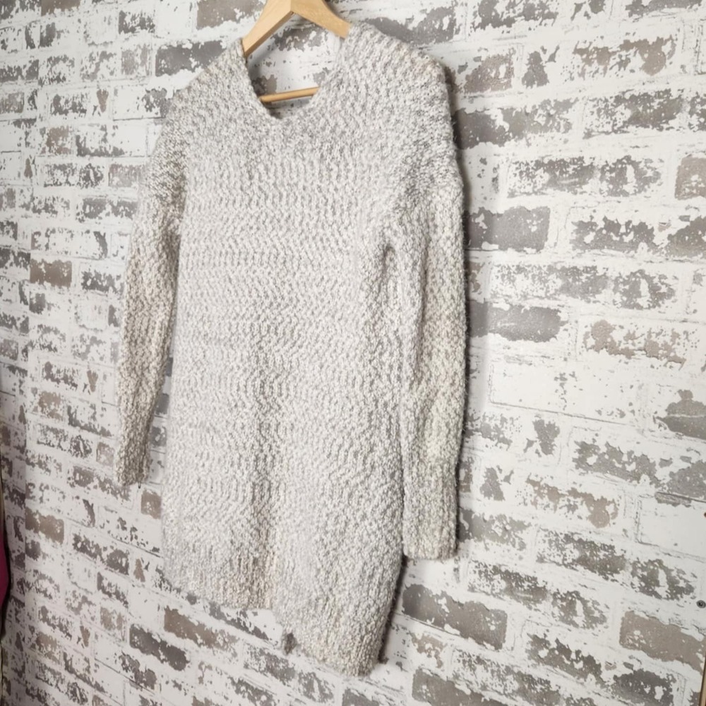 For Thee Knit Open Front Cardigan Sweater Pockets XS Cozy Comfy Over Sized Long - Picture 8 of 16